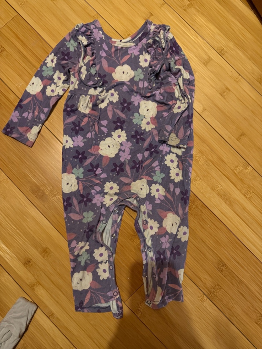 Little sleepies sugarplum romper